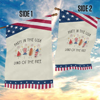 Cute Fourth of July Patriotic Garden Flag Watermelon Hotdog Firework