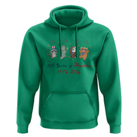250 Years Of Freedom Hoodie Patriotic Doodle America Raccoon Goose Highland Cow 4th of July