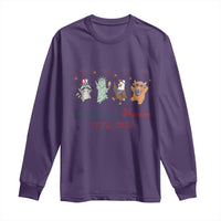 250 Years Of Freedom Long Sleeve Shirt Patriotic Doodle America Raccoon Goose Highland Cow 4th of July