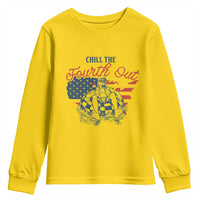 Chill The Fourth Out Youth Sweatshirt Funny FDT 4th of July