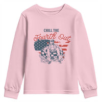 Chill The Fourth Out Youth Sweatshirt Funny FDT 4th of July