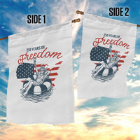 Chill The Fourth Out Garden Flag Funny Statue of Liberty 4th of July