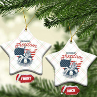 Chill The Fourth Out Ceramic Ornament Funny Statue of Liberty 4th of July