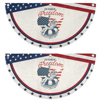 250 Years Of Freedom Patriotic Fan Flag America Raccoon Goose Highland Cow 4th of July