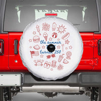 The Summer USA Turned 250 Spare Tire Cover 250 Years America Anniversary 4th of July