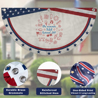 Chill The Fourth Out Patriotic Fan Flag Funny FDT 4th of July