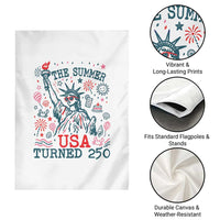 250 Years America Anniversary Statue of Liberty Garden Flag The Summer USA Turned 250