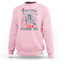 250 Years America Anniversary Statue of Liberty Sweatshirt The Summer USA Turned 250