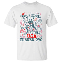 250 Years America Anniversary Statue of Liberty T Shirt The Summer USA Turned 250