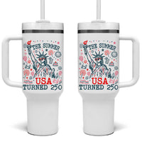 250 Years America Anniversary Statue of Liberty Tumbler With Handle The Summer USA Turned 250