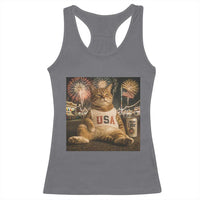 USA 250th Anniversary Statue of Liberty Racerback Tank Top The Summer USA Turned 250