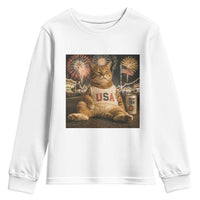 USA 250th Anniversary Statue of Liberty Youth Sweatshirt The Summer USA Turned 250