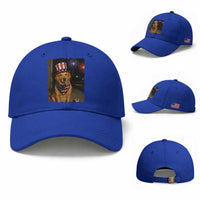 Patriotic Smoking Golden Retriever Baseball Cap Funny Dog Lover Dad 4th Of July
