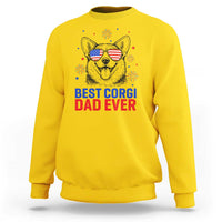 Best Corgi Dad Ever Sweatshirt Funny Dog Lover Dad 4th Of July