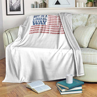 USA But In A Liberal Way 4th of July Throw Blanket Feminist Women's Rights Freedom