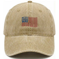 USA But In A Liberal Way 4th of July Washed Cotton Baseball Cap Feminist Women's Rights Freedom