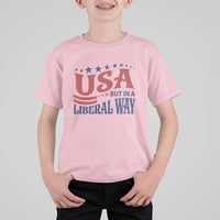 USA But In A Liberal Way 4th of July T Shirt For Kid Feminist Women's Rights