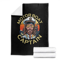 Funny Pontoon Boating Motor Boatin Lake Throw Blanket Motor Boat Captain - Wonder Print Shop