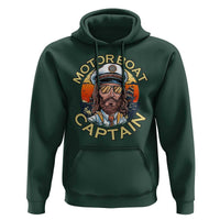 Funny Pontoon Boating Motor Boatin Lake Hoodie Motor Boat Captain - Wonder Print Shop