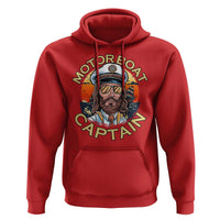 Funny Pontoon Boating Motor Boatin Lake Hoodie Motor Boat Captain - Wonder Print Shop