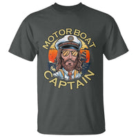 Funny Pontoon Boating Motor Boatin Lake T Shirt Motor Boat Captain - Wonder Print Shop