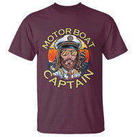 Funny Pontoon Boating Motor Boatin Lake T Shirt Motor Boat Captain - Wonder Print Shop