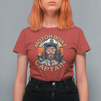 Funny Pontoon Boating Motor Boatin Lake T Shirt For Women Motor Boat Captain - Wonder Print Shop