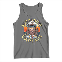 Funny Pontoon Boating Motor Boatin Lake Tank Top Motor Boat Captain - Wonder Print Shop