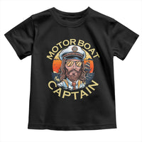 Funny Pontoon Boating Motor Boatin Lake Toddler T Shirt Motor Boat Captain - Wonder Print Shop