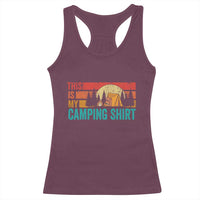Funny Camper Racerback Tank Top This Is My Camping Shirt - Wonder Print Shop
