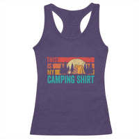 Funny Camper Racerback Tank Top This Is My Camping Shirt - Wonder Print Shop
