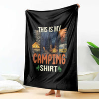 Funny Camper Glamper Throw Blanket This Is My Camping Shirt - Wonder Print Shop