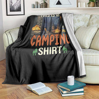 Funny Camper Glamper Throw Blanket This Is My Camping Shirt - Wonder Print Shop