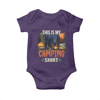 Funny Camper Glamper Baby Onesie This Is My Camping Shirt - Wonder Print Shop