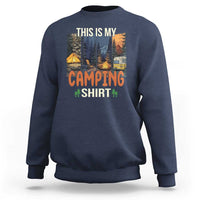 Funny Camper Glamper Sweatshirt This Is My Camping Shirt - Wonder Print Shop