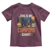 Funny Camper Glamper Toddler T Shirt This Is My Camping Shirt - Wonder Print Shop