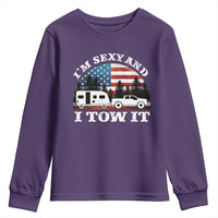 Funny Camping RV Camper Truck Youth Sweatshirt I Am Sexy And I Tow It - Wonder Print Shop
