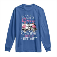 Funny Camping RV Long Sleeve Shirt Camper Queen Classy Sassy And A Bit Smart Assy - Wonder Print Shop