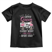 Funny Camping RV Toddler T Shirt Camper Queen Classy Sassy And A Bit Smart Assy - Wonder Print Shop