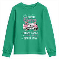 Funny Camping RV Youth Sweatshirt Camper Queen Classy Sassy And A Bit Smart Assy - Wonder Print Shop