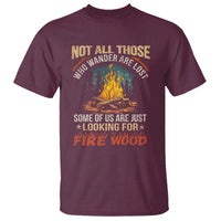 Funny Camping T Shirt Not All Those Who Wander Are Lost - Wonder Print Shop