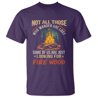 Funny Camping T Shirt Not All Those Who Wander Are Lost - Wonder Print Shop