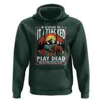 Funny Camping Hiking Sarcastic Hoodie Bear Attack Tip - Wonder Print Shop
