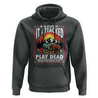 Funny Camping Hiking Sarcastic Hoodie Bear Attack Tip - Wonder Print Shop