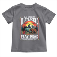 Funny Camping Hiking Sarcastic Toddler T Shirt Bear Attack Tip - Wonder Print Shop