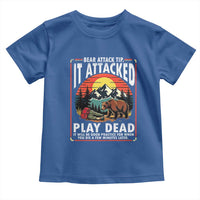 Funny Camping Hiking Sarcastic Toddler T Shirt Bear Attack Tip - Wonder Print Shop