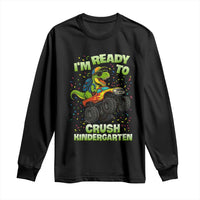 Back To School Boy Dinosaur Long Sleeve Shirt I Am Ready To Crush Kindergarten - Wonder Print Shop