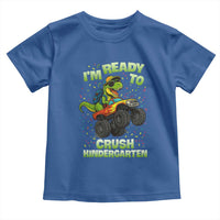 Back To School Boy Dinosaur Toddler T Shirt I Am Ready To Crush Kindergarten - Wonder Print Shop