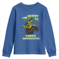 Back To School Boy Dinosaur Youth Sweatshirt I Am Ready To Crush Kindergarten - Wonder Print Shop