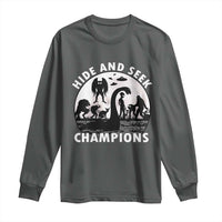 Hide And Seek Champions Long Sleeve Shirt Funny Cryptid Cryptozoology - Wonder Print Shop